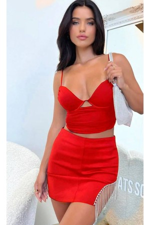 207328 TOPTAN KIRMIZI ETEK TAKIM