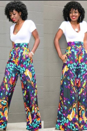 207346 TOPTAN DESENLİ PANTOLON TAKIM