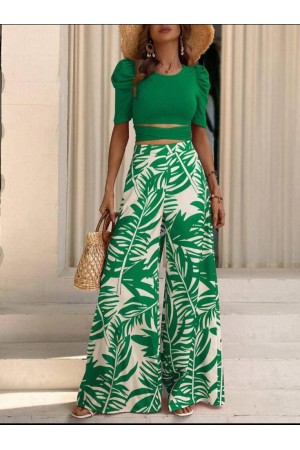 207361 TOPTAN DESENLİ PANTOLON TAKIM