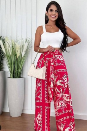 207363 patterned Pants suit