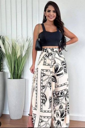 207364 patterned Pants suit