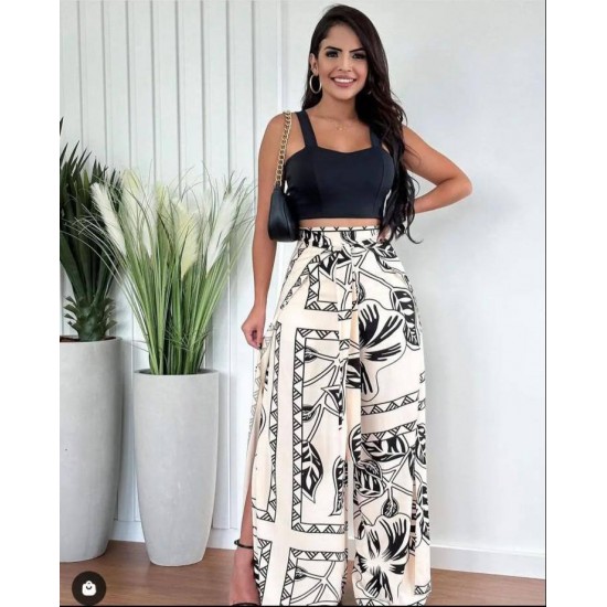 207364 patterned Pants suit