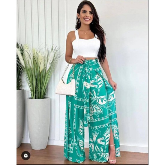 207365 patterned Pants suit