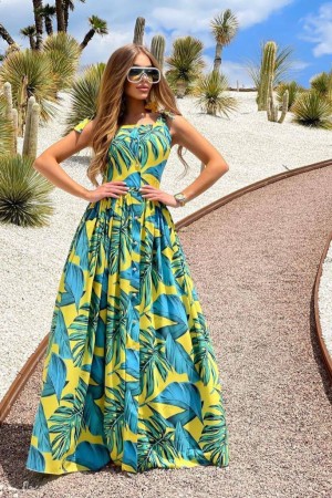 207373 patterned DRESS