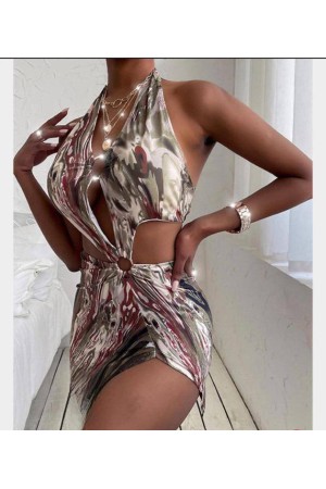 207375 TOPTAN DESENLİ ELBİSE