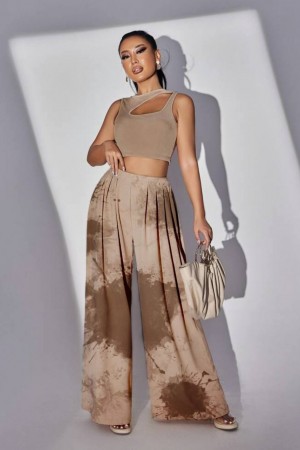 207384 beige TROUSERS