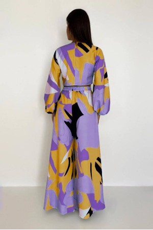 207385 TOPTAN DESENLİ PANTOLON TAKIM