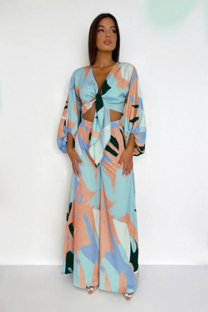 207386 TOPTAN DESENLİ PANTOLON TAKIM