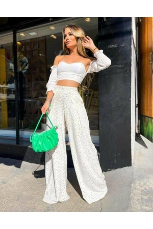 207411 TOPTAN BEYAZ PANTOLON TAKIM