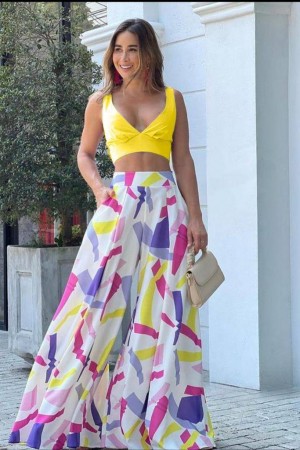 207413 TOPTAN DESENLİ PANTOLON TAKIM