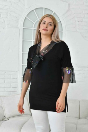 207422 TOPTAN SİYAH BLUZ