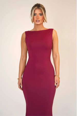 207445 TOPTAN BORDO ABİYE