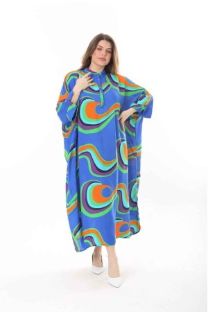 207939 TOPTAN DESENLİ ELBİSE