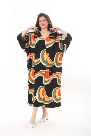 207940 TOPTAN DESENLİ ELBİSE