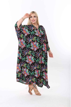 207944 TOPTAN DESENLİ ELBİSE