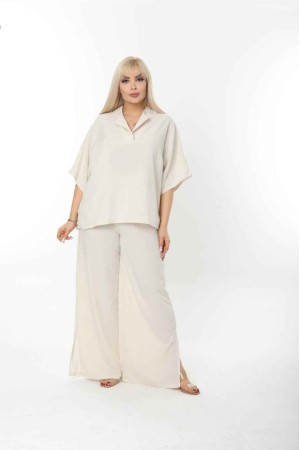 207953 TOPTAN BEYAZ PANTOLON TAKIM