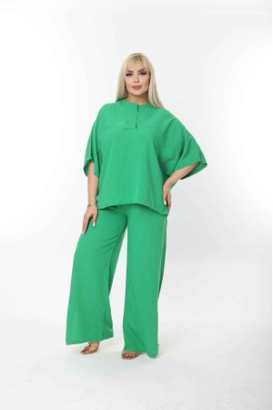 207955 TOPTAN YEŞİL PANTOLON TAKIM