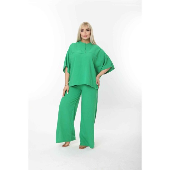 207955 TOPTAN YEŞİL PANTOLON TAKIM