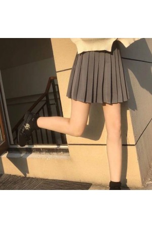 207985 TOPTAN GRİ ETEK