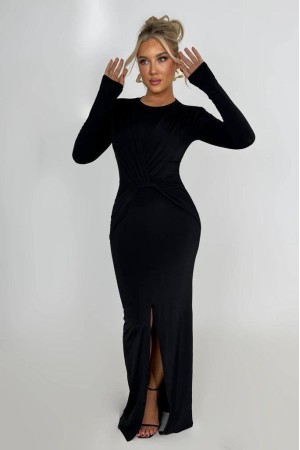 208545 TOPTAN SİYAH ABİYE