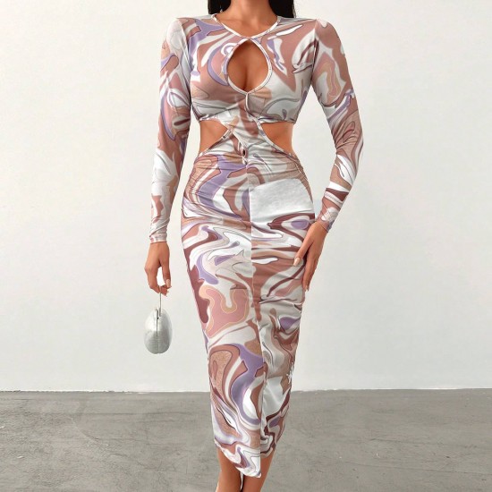 208548 patterned DRESS