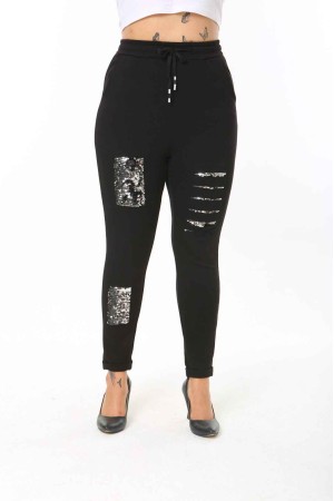 208642 TOPTAN SİYAH TAYT