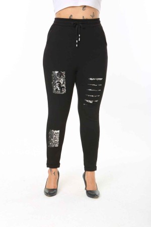 208642 TOPTAN SİYAH TAYT