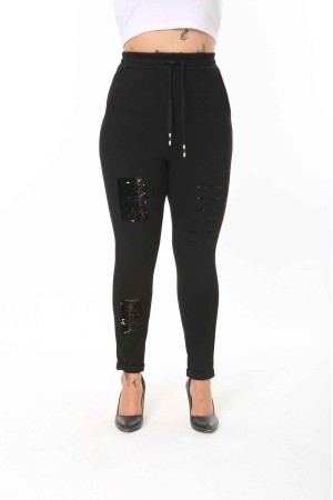 208644 TOPTAN SİYAH TAYT