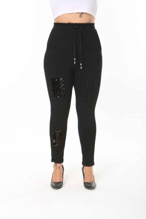 208644 TOPTAN SİYAH TAYT