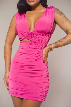 209356 fuchsia DRESS