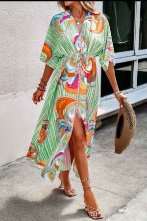 209363 patterned DRESS