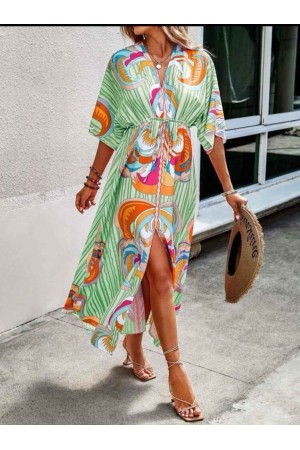 209363 TOPTAN DESENLİ ELBİSE