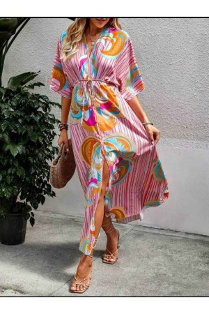 209364 TOPTAN DESENLİ ELBİSE