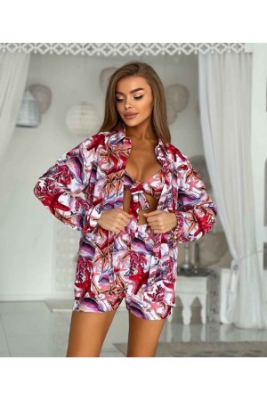 209366 TOPTAN DESENLİ ŞORT TAKIM