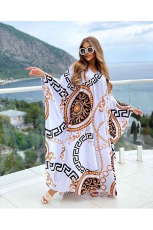 209377 TOPTAN DESENLİ ELBİSE