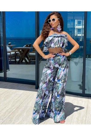 209383 TOPTAN DESENLİ PANTOLON TAKIM