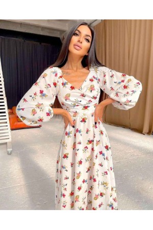 209391 TOPTAN DESENLİ ELBİSE