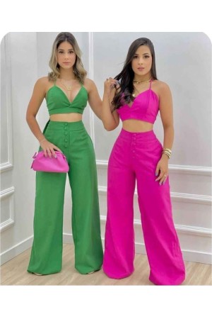 209398 TOPTAN YEŞİL PANTOLON TAKIM