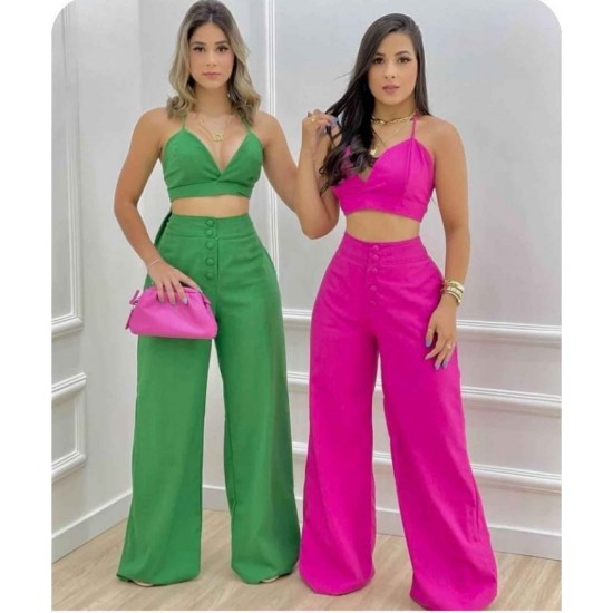 209398 TOPTAN YEŞİL PANTOLON TAKIM