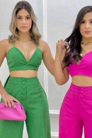 209399 TOPTAN FUŞYA PANTOLON TAKIM