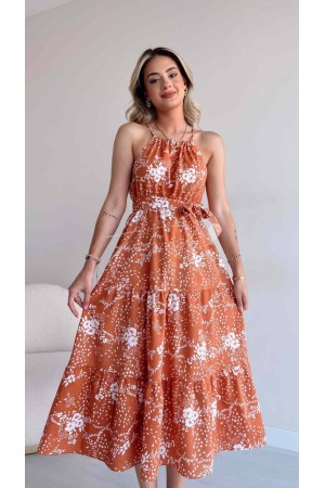 209434 TOPTAN DESENLİ ELBİSE