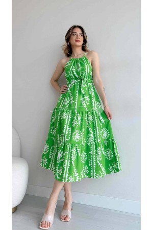 209440 TOPTAN DESENLİ ELBİSE