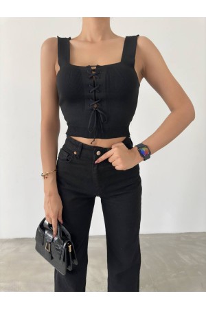 209765 TOPTAN SİYAH CROP