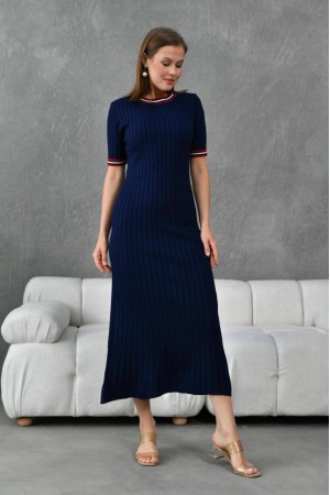 209772 TOPTAN LACİVERT ELBİSE