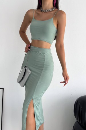 209796 TOPTAN SU YEŞİL ETEK TAKIM