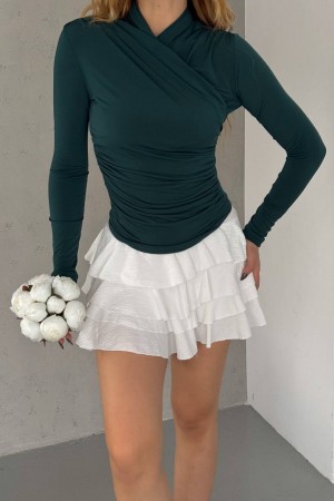 209809 Emerald Green BLOUSE