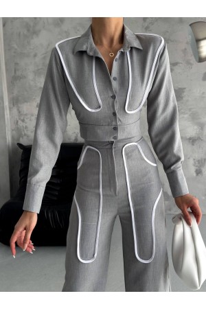 209810 TOPTAN GRİ PANTOLON TAKIM