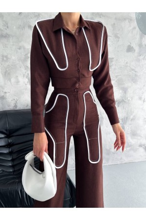 209811 TOPTAN KAHVE PANTOLON TAKIM