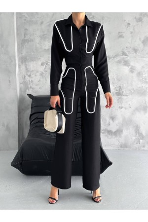209813 TOPTAN SİYAH PANTOLON TAKIM