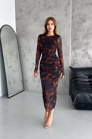 209819 patterned DRESS
